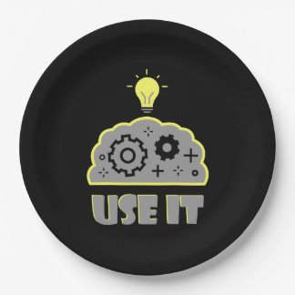 Use your brain paper plate