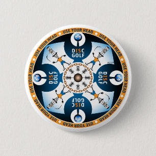 Use Your Head 6 Cm Round Badge