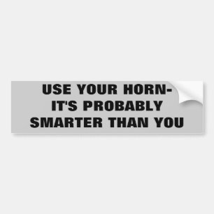 Use Your Horn Bumper Sticker