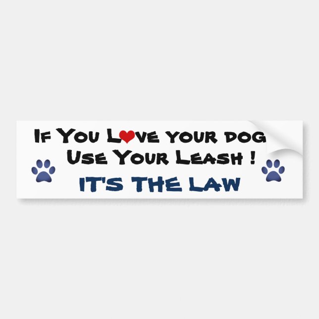 Use Your Leash Bumper Sticker (Front)