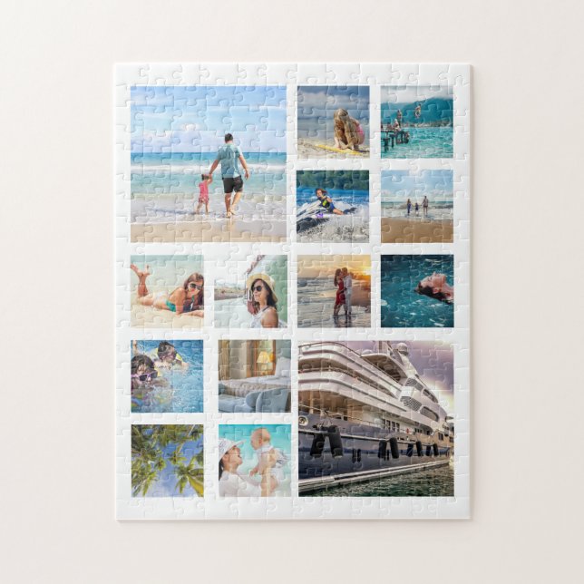 Use Your Own Photographs Photo Collage Jigsaw Puzz Puzzle (Vertical)