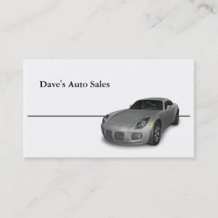 Used Car Dealer Business Card