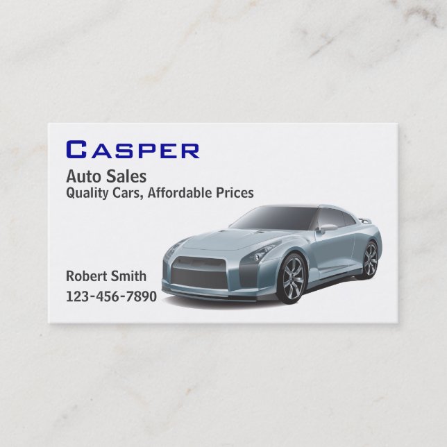 Used Car Dealer Business Card (Front)