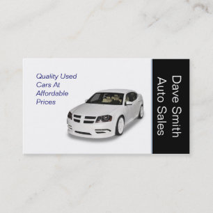 Used Car Dealer Business Card