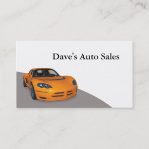 Used Car Dealer Business Card