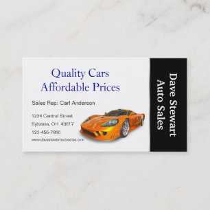 Used Car Dealer Business Card