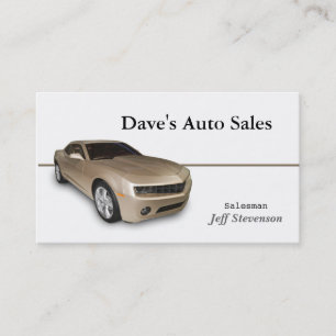 Used Car Dealer Business Card