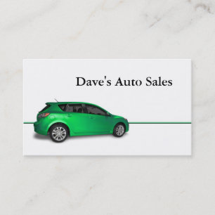 Used Car Dealer Business Card