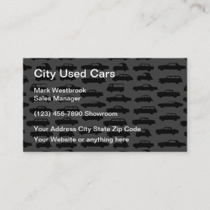 Used Car Dealer Business Card Template