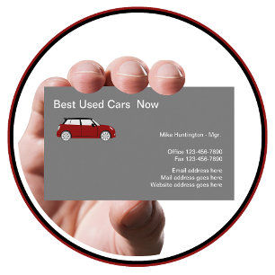 Used Car Dealer Classic Business Card