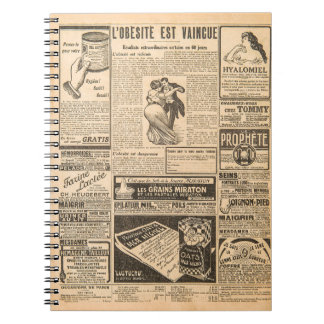 Used paper background. Old newspaper pages with vi Notebook