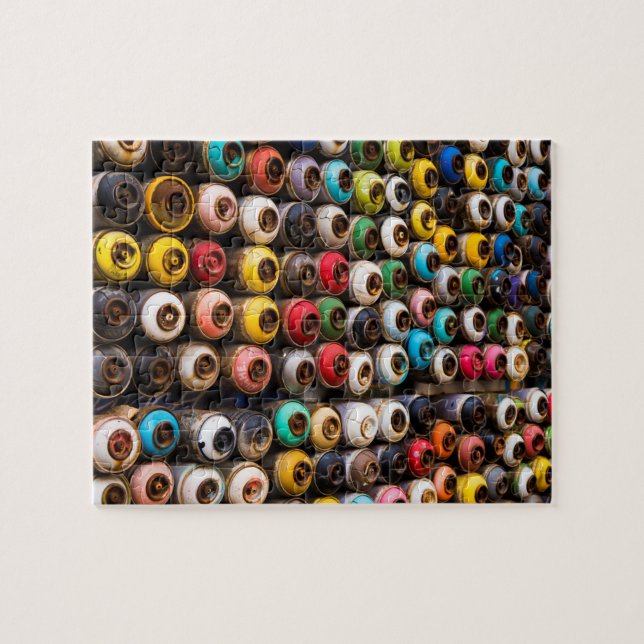Used Spray Paint Cans Jigsaw Puzzle (Horizontal)