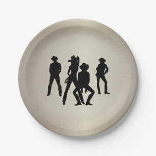 Used to Be a Line Dance Paper Plate