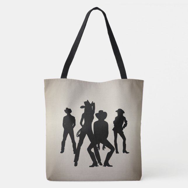 Used to Be a Line Dance Western Tote Bag (Back)