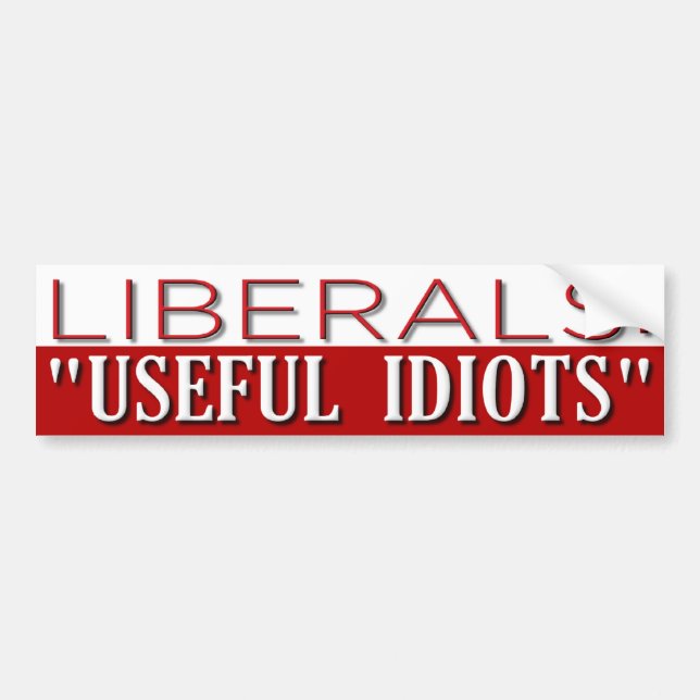 Useful Idiots Bumper Sticker (Front)