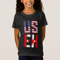 USEH America Canada Flag Funny American Canadian