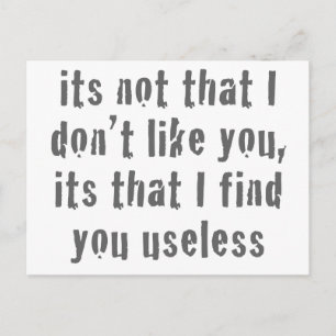 Useless Postcard