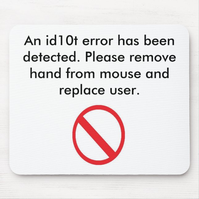 User Error Mousepad (Front)