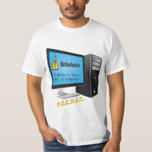 User Problem Computer Nerd Warning Error T-Shirt