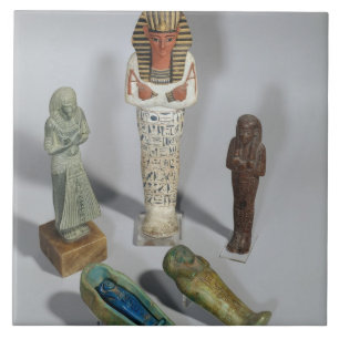 Ushabti figures tile
