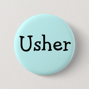 Usher 6 Cm Round Badge