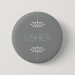 Usher 6 Cm Round Badge