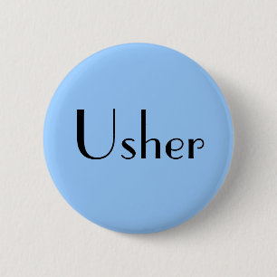 Usher 6 Cm Round Badge
