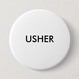 USHER 7.5 CM ROUND BADGE