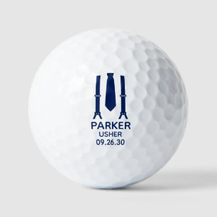 Usher Blue Tie Golf Balls