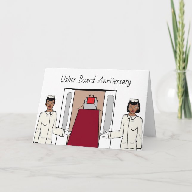 Usher board Anniversary Card (Front)