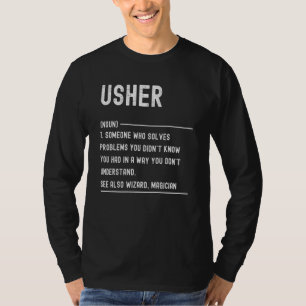 Usher Definition  Job Title T-Shirt
