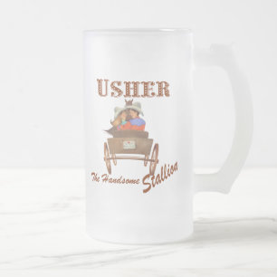Usher Gift 16 oz Frosted Beer Mug