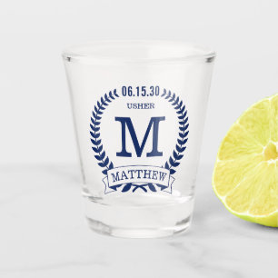 Usher Initials Shot Glass