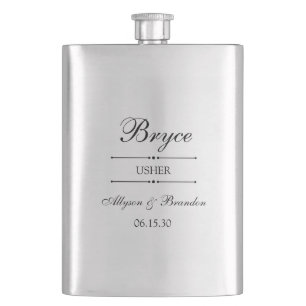 Usher Personalised Hip Flask