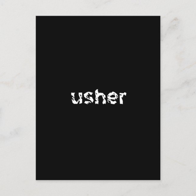 Usher Postcard (Front)