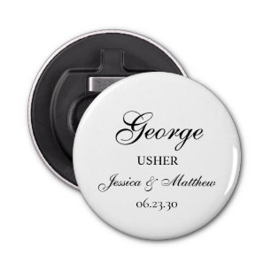 Usher Script Customised Bottle Opener