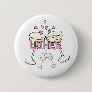 Usher Wedding  ID Buttons