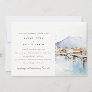 Ushuaia Argentina Landscape Rehearsal Dinner Invitation