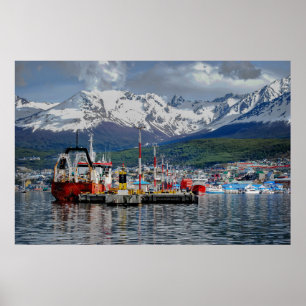 Ushuaia View, Tierra del Fuego Patagonia Argentina Poster