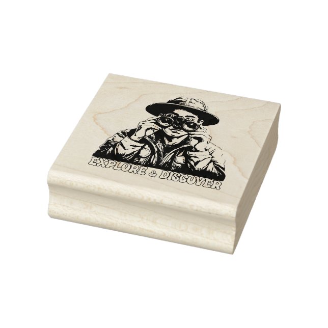 Using Binoculars to Explore & Discover Rubber Stamp (Stamp)