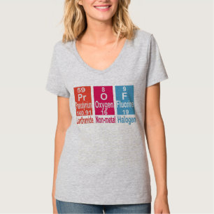 USING ELEMENTS ON THE PERIODIC TABLE TO SPELL PROF T-Shirt
