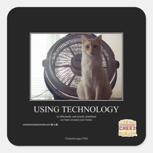 Using Technology Square Sticker (Front)