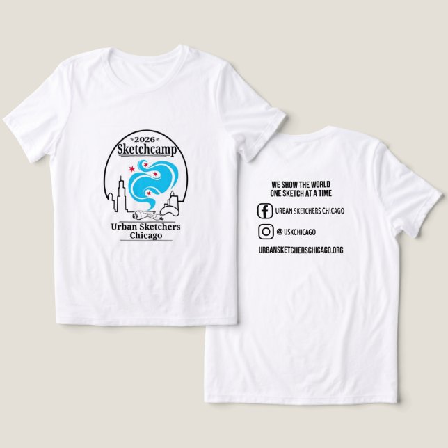 Usk Chicago SketchCamp 2026 Tri-Blend Shirt (Design Front & Back)