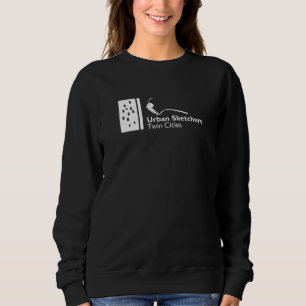 USK TwinCities White Logo Women's Basic Sweatshirt