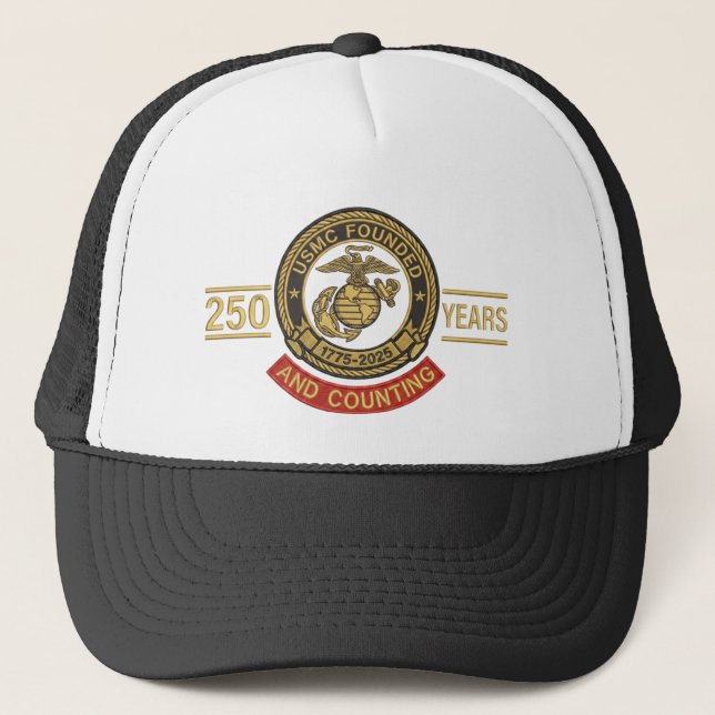 USMC 250 Years Anniversary Cap – And Counting (Front)