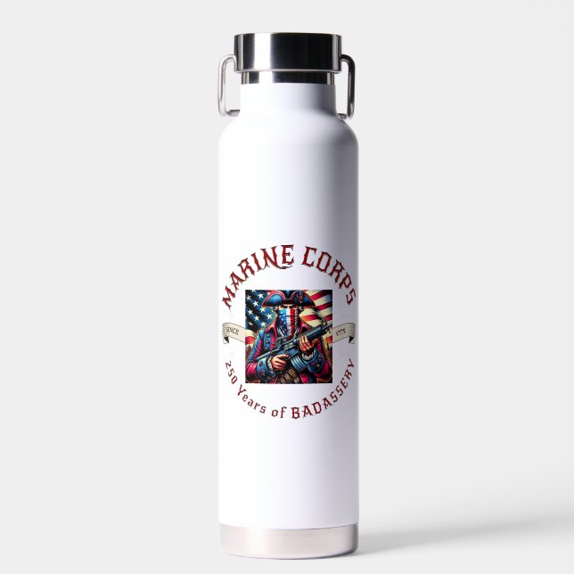 USMC Badassery Insulated Bottle (Front)