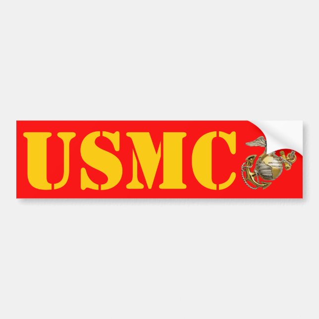 USMC BUMPER STICKER (Front)
