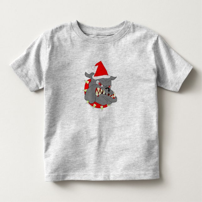 USMC Devil Dog Christmas Toddler T-Shirt (Front)