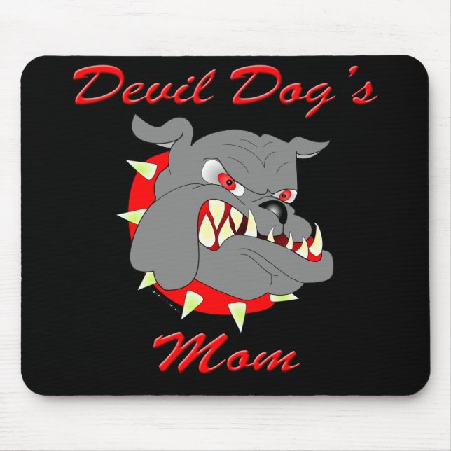 USMC Devil Dog's Mum Mouse Pad (Front)