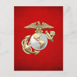USMC Eagle, Globe & Anchor (EGA) [3D] Postcard
